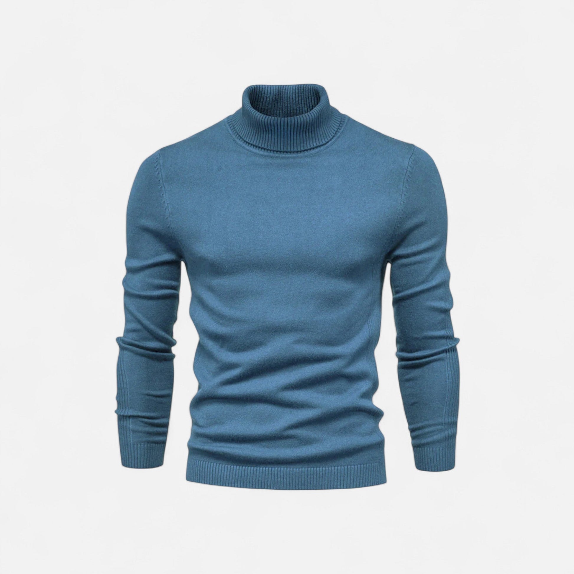 Diego | Suéter de Cuello Alto de Algodón para Hombre con Estilo Atemporal 5