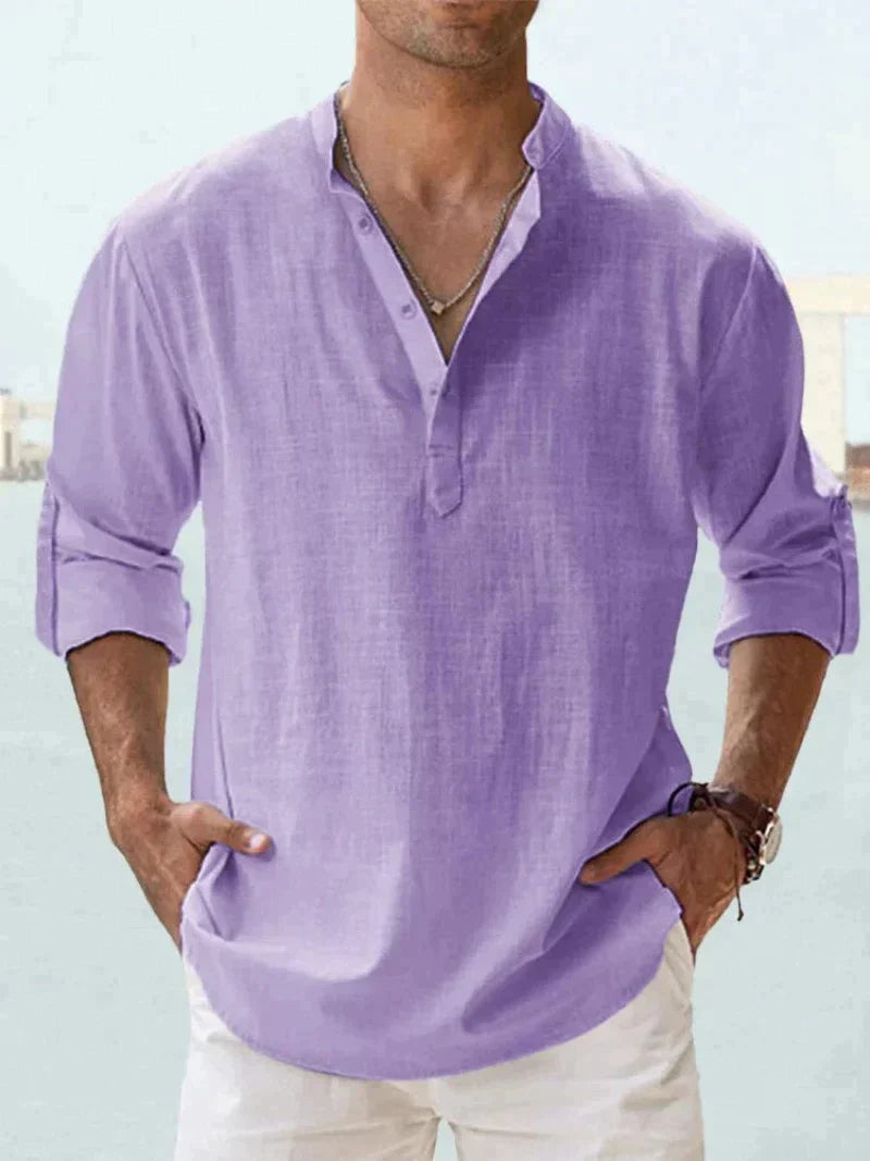 Gino | Camisa de Lino Elegante y Confortable para Hombre 8