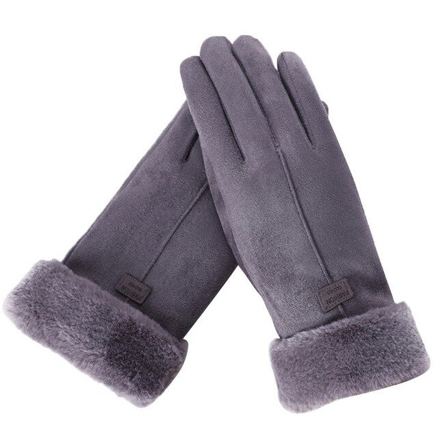 Guantes COPELIA combinados con un abrigo de invierno
