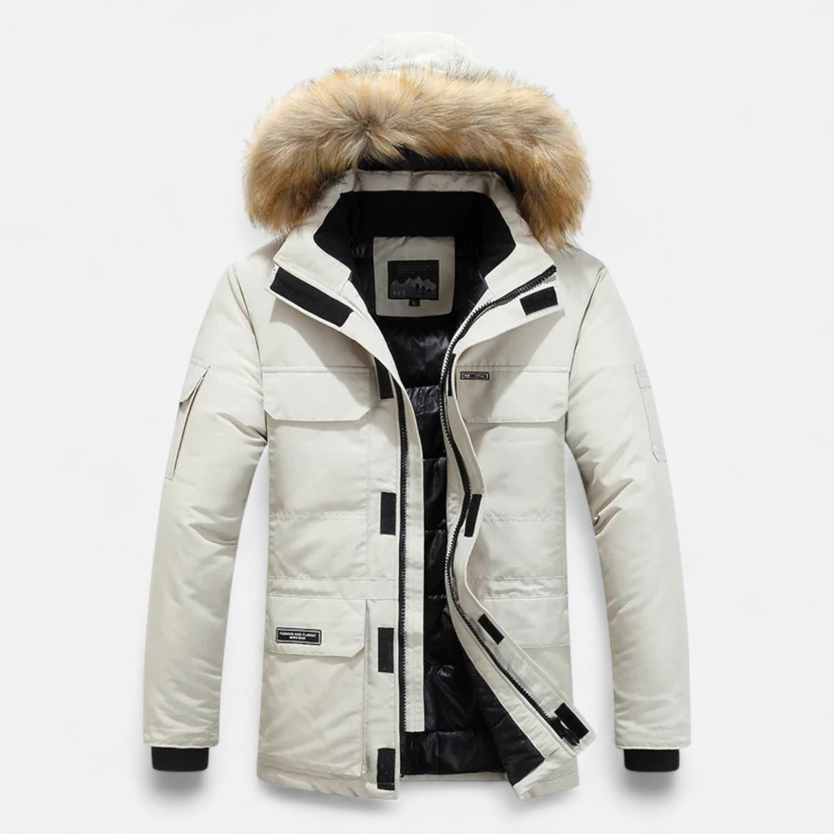 Diego | Parka de Plumón de Invierno para Hombre con Capucha y Forro Polar - Noa Lagos