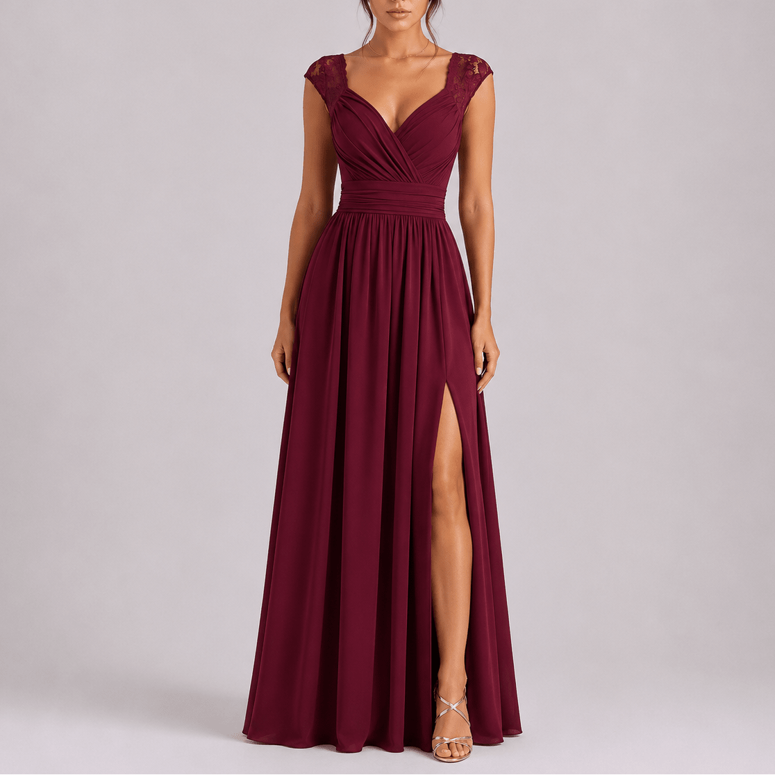 Isabel | Vestido Largo de Noche con Abertura Lateral para Mujer - Noa Lagos
