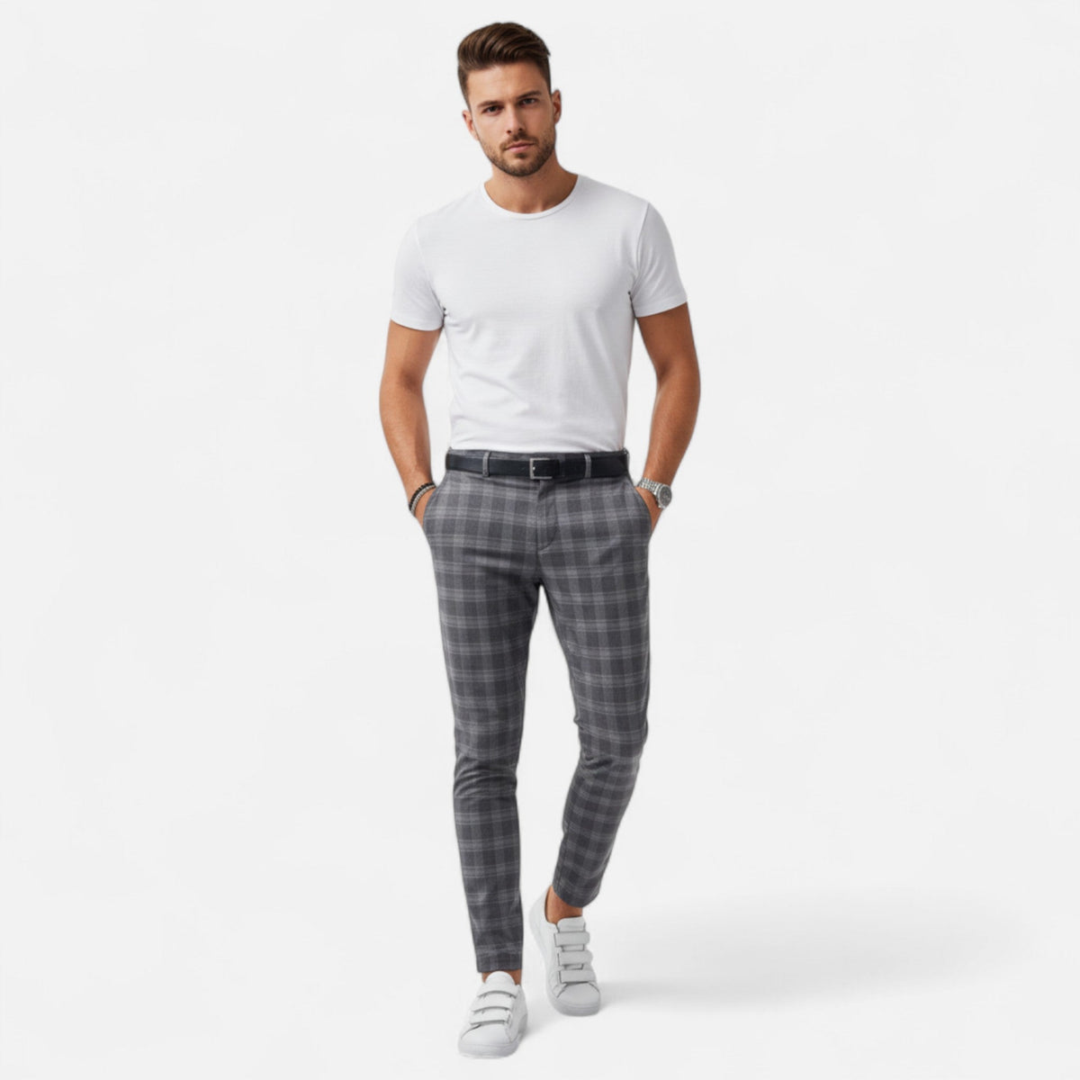 Javier | Pantalón Chino de Cuadros Premium para Hombre - Noa Lagos