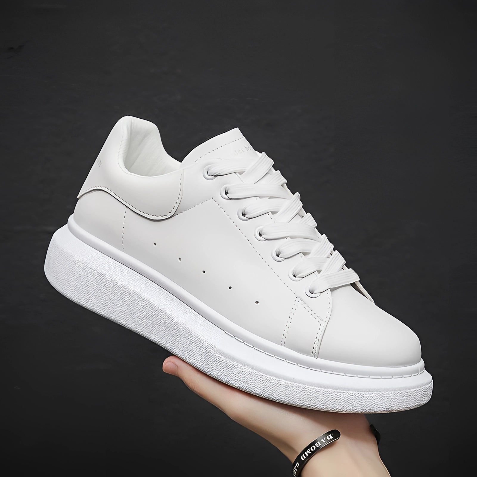 Jorge | Zapatillas Blancas con Suela de Plataforma para Hombre - Noa Lagos