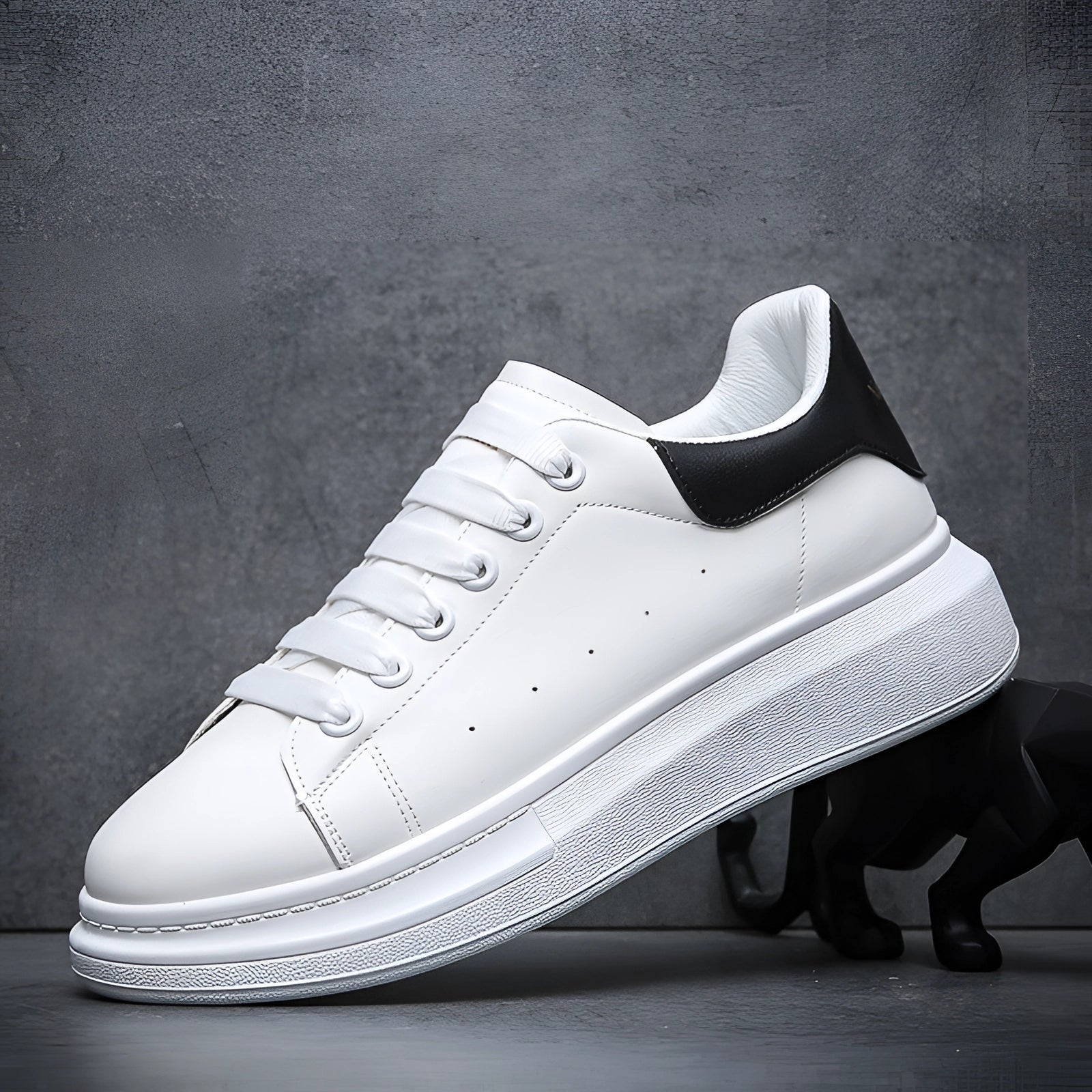 Jorge | Zapatillas Blancas con Suela de Plataforma para Hombre - Noa Lagos