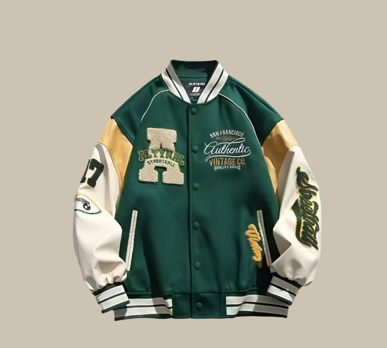 Chaqueta KAELOR combinada con vaqueros para un estilo urbano