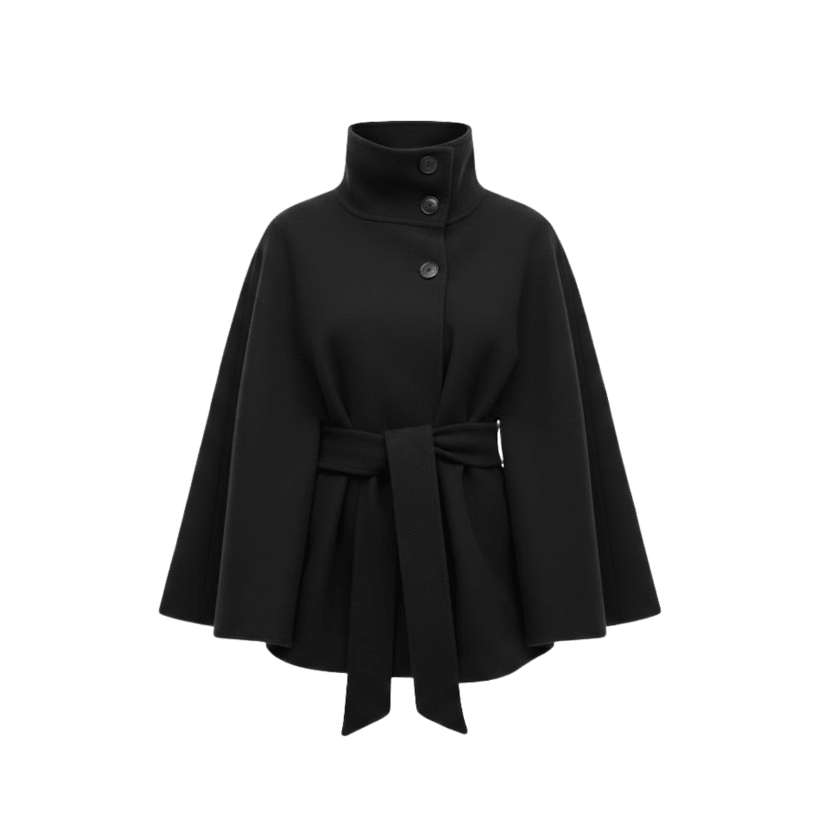 Sofía | Capa Estructurada con Cinturón y Cuello Alto para Mujer - Noa Lagos