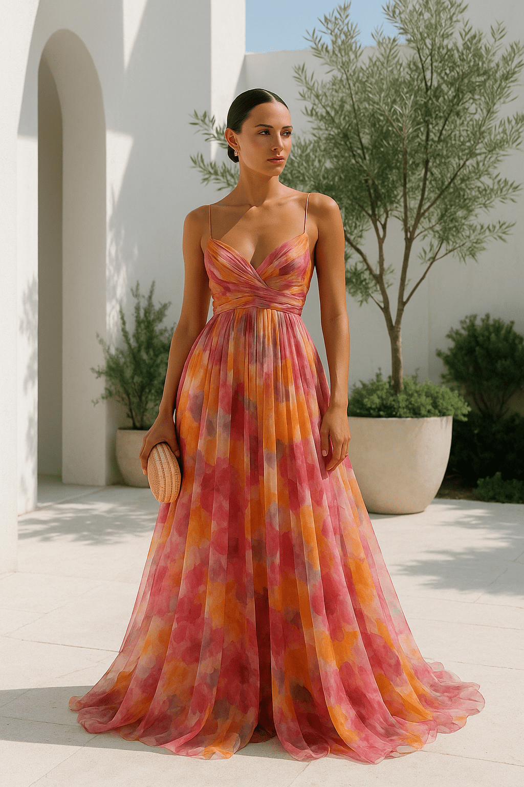 Sofía | Elegante Vestido Largo Floral de Invitada Boda, Graduación, Fiesta - Noa Lagos