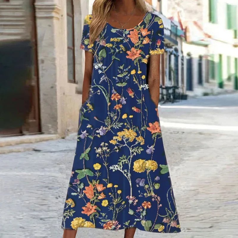 Sofia | Vestido de Verano Midi con Estampado Floral - Noa Lagos