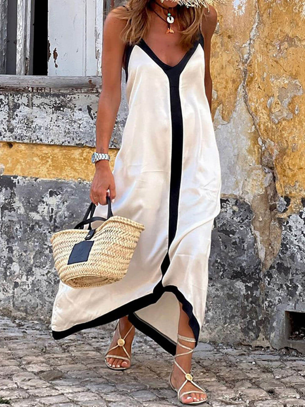 Sofia | Vestido Largo de Verano para Mujer con Escote en V - Noa Lagos