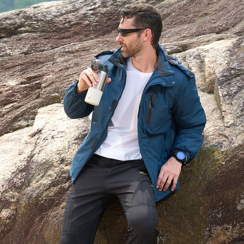 Chaqueta TUNDRAXX modelo gris, ideal para looks urbanos de invierno